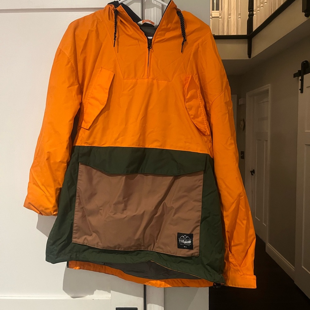Orange and Green Ski Jacket